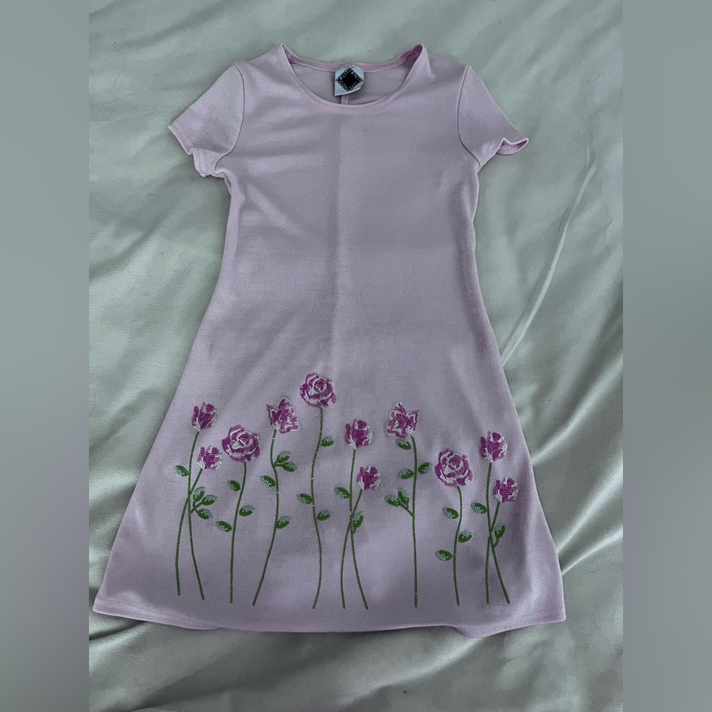 Barbie Pink Mini Flower Dress